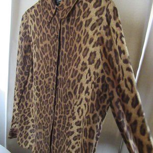 Lauren Ralph Lauren silk blouse animal print